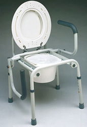 silla de inodoro con braoz regulable